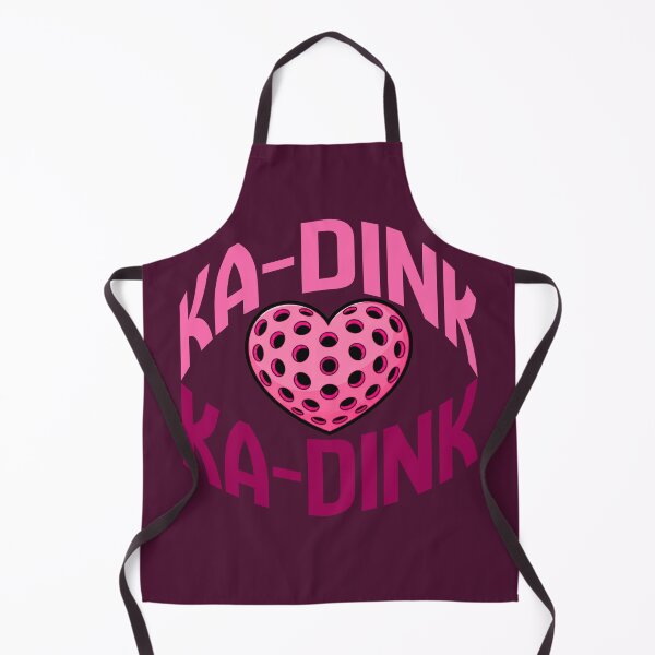 Item preview, Ka-Dink Ka-Dink Pickleball Heart Ball - Retro Pink Sport Graphic designed and sold by Wennebabs.