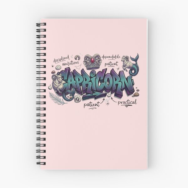 Artikelvorschau, Sternzeichen Steinbock, Horoskop-Straßenkunst entworfen und verkauft von BreezifyDesignStudio.