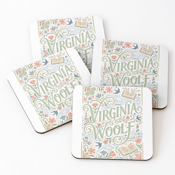 Item preview, Virginia Woolf Vintage Floral Literary Book Illustration designed and sold by Abyswit.