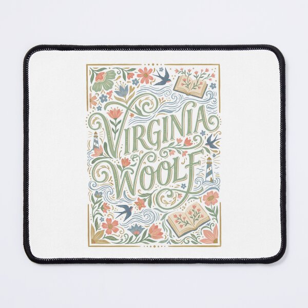 Item preview, Virginia Woolf Vintage Floral Literary Book Illustration designed and sold by Abyswit.