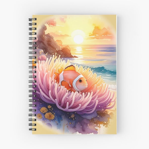 Item preview, Colorful watercolor tropical fish school ocean art vibrant marine life painting designed and sold by icemanphotos.