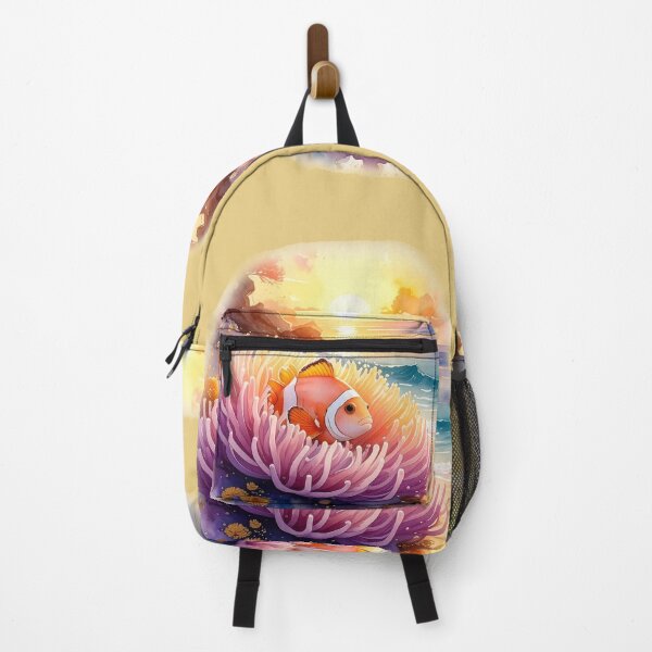 Item preview, Colorful watercolor tropical fish school ocean art vibrant marine life painting designed and sold by icemanphotos.