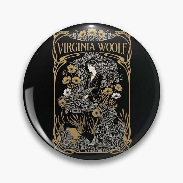 Item preview, Virginia Woolf Art Nouveau Dark Literary Aesthetic designed and sold by Abyswit.