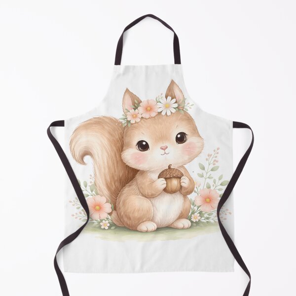 Item preview, Cute Woodland Squirrel Watercolor Illustration designed and sold by MALStoreDesign.