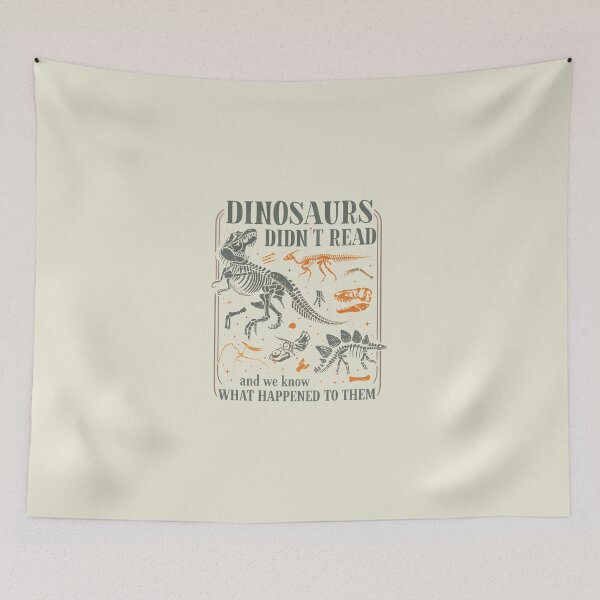 Item preview, Funny Dinosaurs Didn't Read, Book Lover Teacher designed and sold by SanipepaVase.