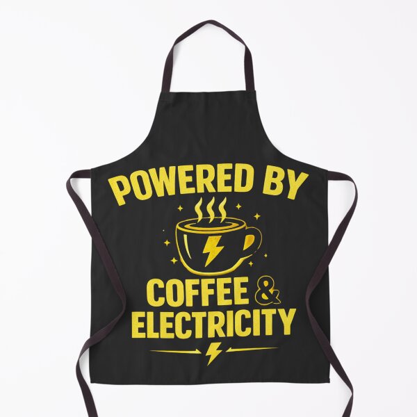 Item preview, Powered By Coffee And Electricity Electrician Funny Shirt designed and sold by Drip5.