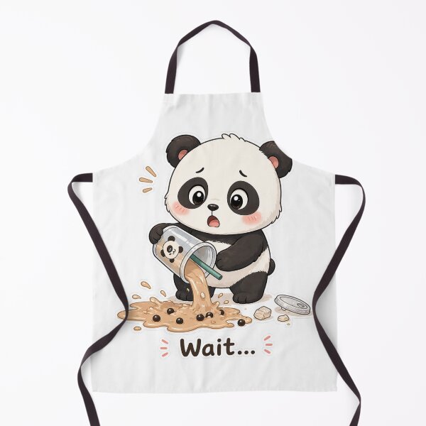 Item preview, Panda Spilled Drink Wait Oops Moment designed and sold by Sadia Jannat.