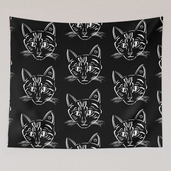 Item preview, Painted Ink Cat Experiment (White Ink) designed and sold by NilCaelum.