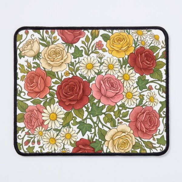 Item preview, Intertwined Rose Tulip and Ivy Floral Art designed and sold by AlanyaArtX.