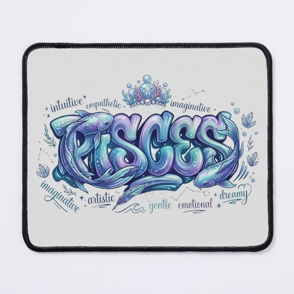Item preview, Pisces Zodiac Signs, Horoscope Street Art designed and sold by BreezifyDesignStudio.