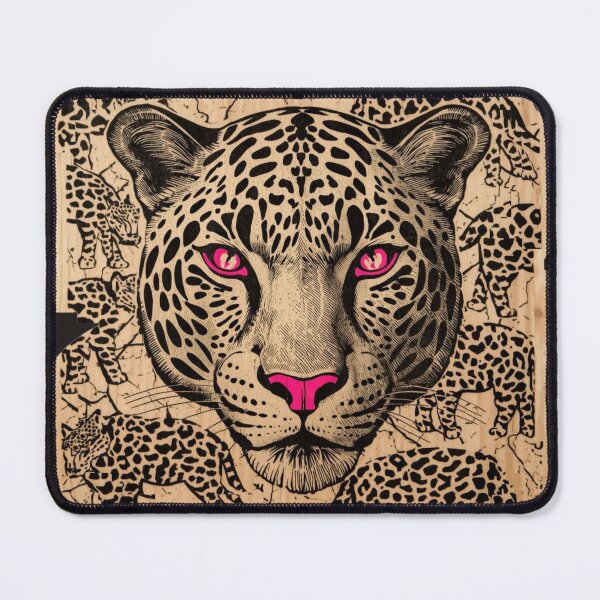 Item preview, Systems Architect Build Unrelenting Power Leopard Cyber Woodcut Wall Art designed and sold by SavannaStrikes.