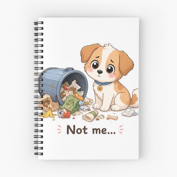 Item preview, Guilty Dog Knocked Over Trash Not Me Moment designed and sold by Sadia  Jannat.