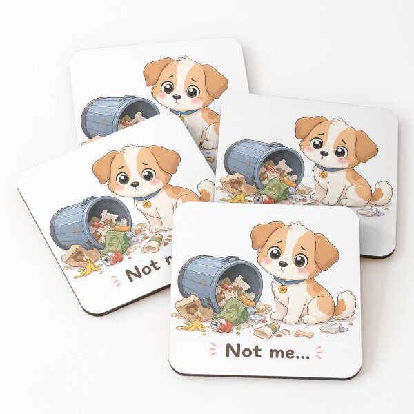 Item preview, Guilty Dog Knocked Over Trash Not Me Moment designed and sold by Sadia  Jannat.