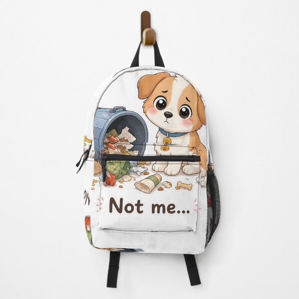 Item preview, Guilty Dog Knocked Over Trash Not Me Moment designed and sold by Sadia Jannat.