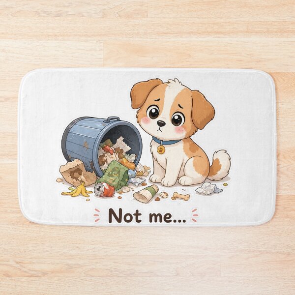 Item preview, Guilty Dog Knocked Over Trash Not Me Moment designed and sold by Sadia  Jannat.
