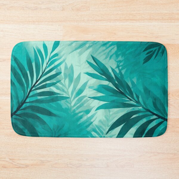 Aperçu de l'œuvre feuilles de palmier turquoise créée et vendue par AnnaHolyph.