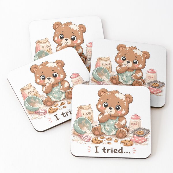 Item preview, Guilty Bear Cookie Mess I Tried Baking Moment designed and sold by Sadia  Jannat.