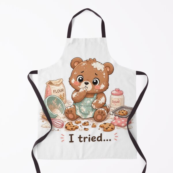 Item preview, Guilty Bear Cookie Mess I Tried Baking Moment designed and sold by Sadia Jannat.