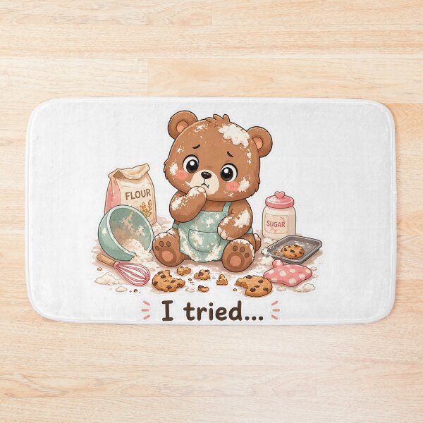 Item preview, Guilty Bear Cookie Mess I Tried Baking Moment designed and sold by Sadia  Jannat.