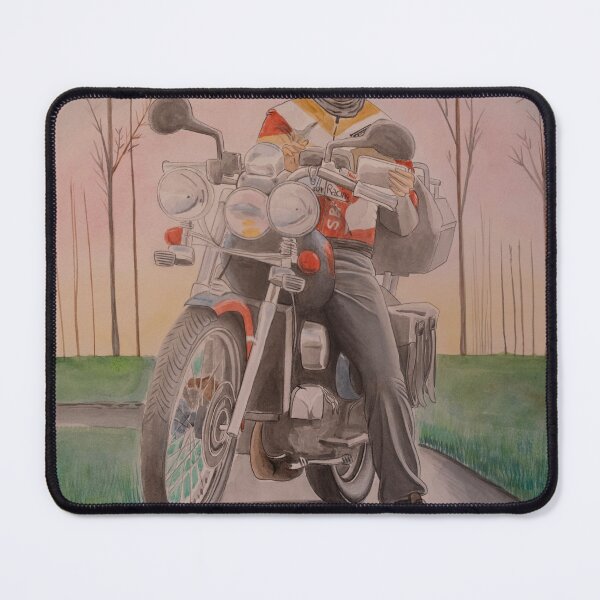 Item preview, Motociclista in Viaggio – Illustrazione Acquerello Vintage designed and sold by su74lab.