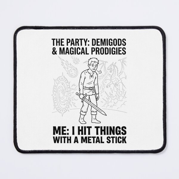 Item preview, I Hit Things With A Metal Stick Funny Fighter RPG Gamer designed and sold by Fenay Designs.