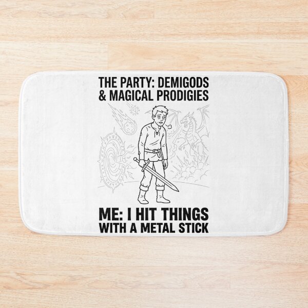 Item preview, I Hit Things With A Metal Stick Funny Fighter RPG Gamer designed and sold by Fenay Designs.