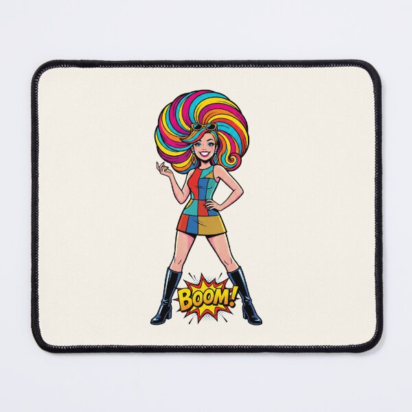 Item preview, Striking Pop Art Woman 60s Fashion Colorful Retro designed and sold by SplashTastic.