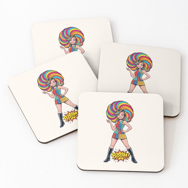 Item preview, Striking Pop Art Woman 60s Fashion Colorful Retro designed and sold by SplashTastic.