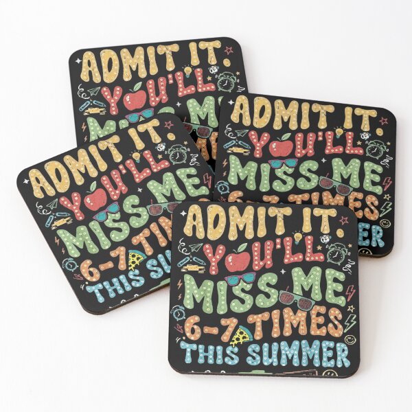 Item preview, Admit It You'll Miss Me 6-7 Times This Summer Retro Last Day of School designed and sold by haitrieuic96.