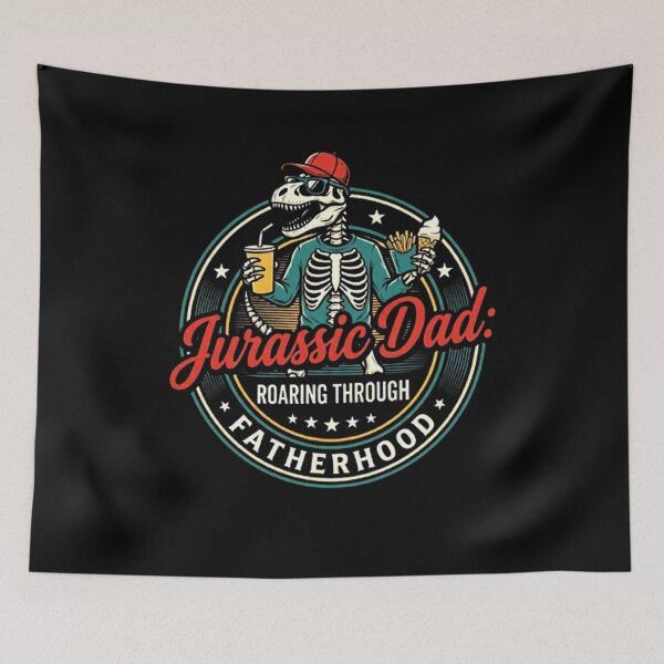 Item preview, Jurassic Dad Roaring Through Fatherhood– Funny Dinosaur Dad Fathers Day Gift designed and sold by jteart.