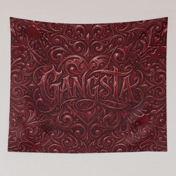 Item preview, Cold-Blooded Gangsta Gothic Minimalist Text designed and sold by MarCinu Art.