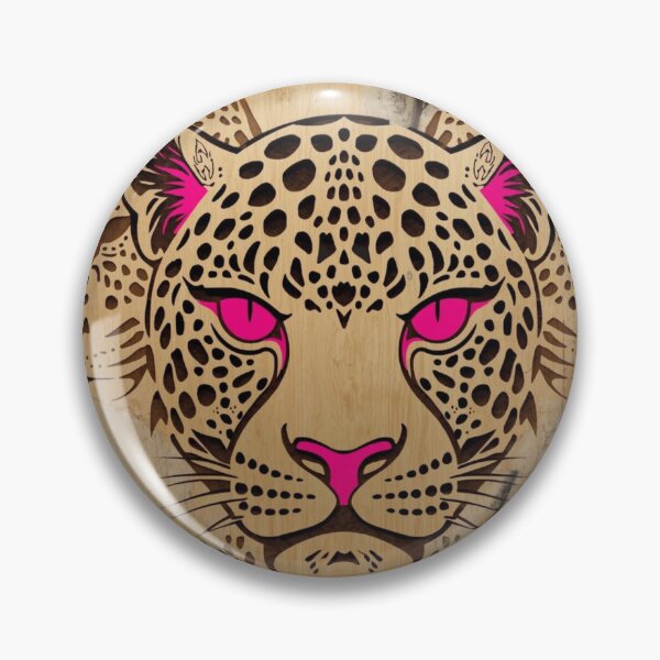 Item preview, Architect Build Unrelenting Power Leopard Cyber Woodcut Wall Art designed and sold by SavannaStrikes.