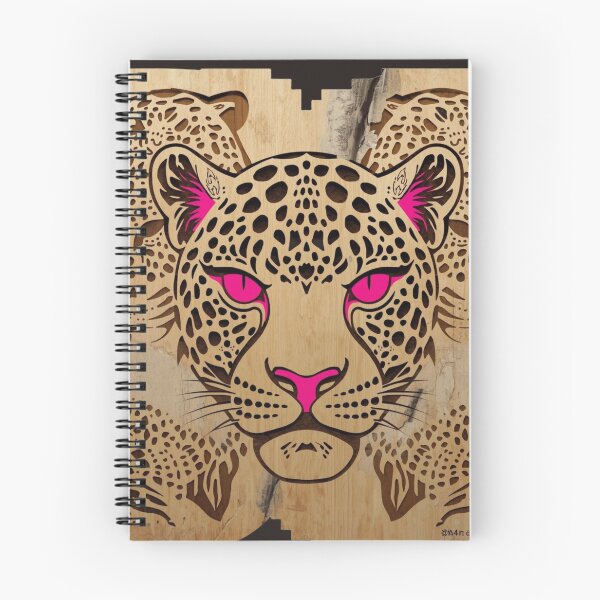 Item preview, Architect Build Unrelenting Power Leopard Cyber Woodcut Wall Art designed and sold by SavannaStrikes.