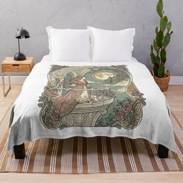 Item preview, Art Nouveau Juliet Balcony Scene Romeo And Juliet Play designed and sold by Fenay Designs.
