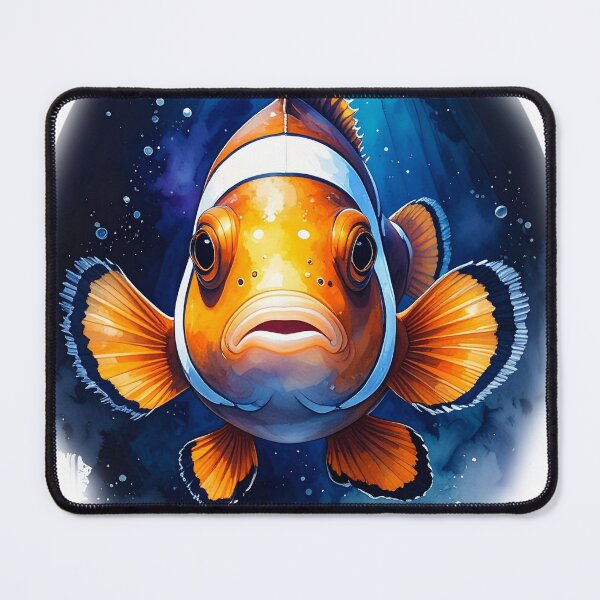 Item preview, Colorful watercolor tropical fish school ocean art vibrant marine life painting designed and sold by icemanphotos.