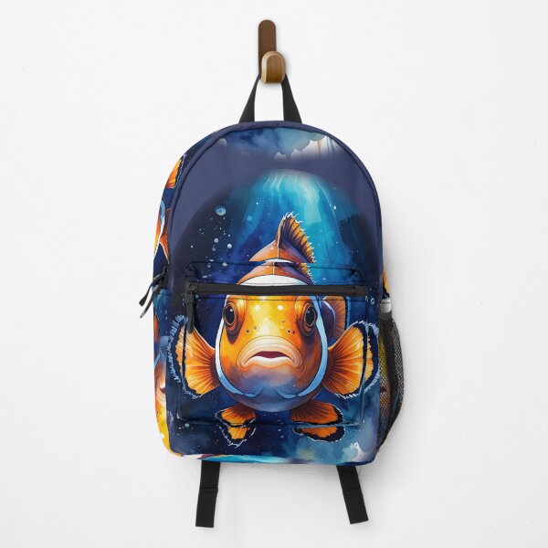 Item preview, Colorful watercolor tropical fish school ocean art vibrant marine life painting designed and sold by icemanphotos.