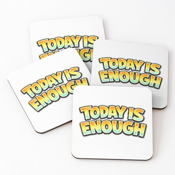 Item preview, TODAY IS ENOUGH – hand drawn childlike typography designed and sold by Mac Sketches.