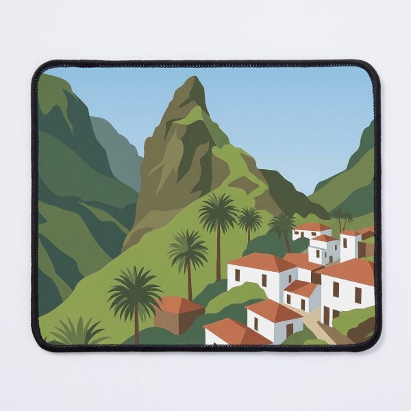 Item preview, Masca Village Tenerife - Vintage Travel Poster Art designed and sold by MavtM.