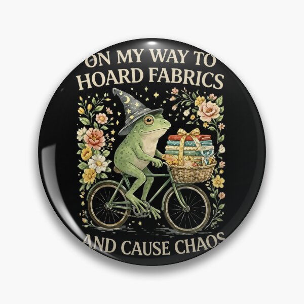 Item preview, Funny Frog Wizard Riding Bicycle Hoarding Fabrics - Sewing Quilting Gift designed and sold by haitrieuic96.