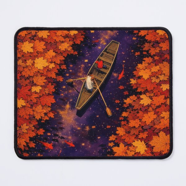 Item preview, Rowing Through the Autumn Star River designed and sold by cozyposters.