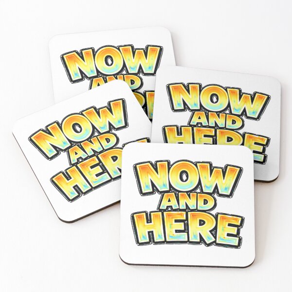 Item preview, NOW AND HERE – hand drawn childlike typography designed and sold by Mac Sketches.