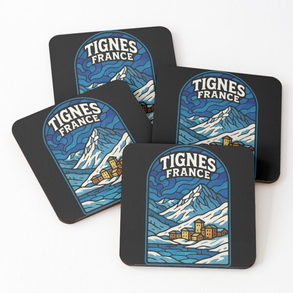 Item preview, Tignes France Stained Glass Travel designed and sold by TomFrontierArt.