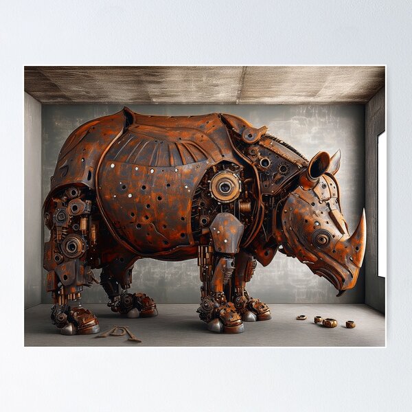 Item preview, Steampunk Rhinoceros designed and sold by andreisky.