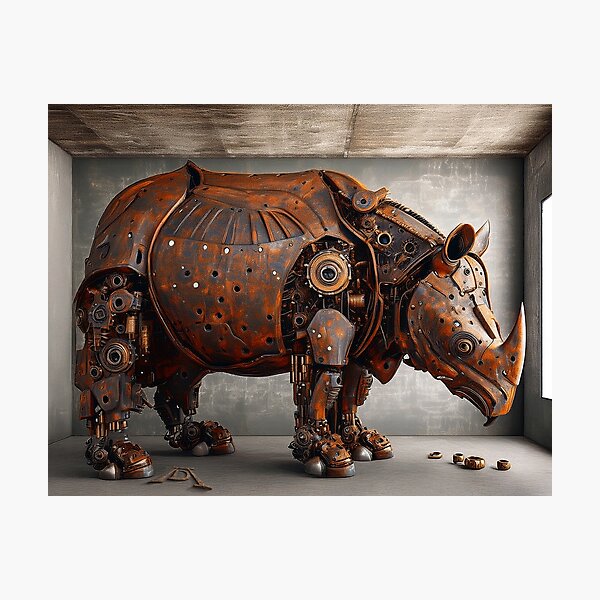 Item preview, Steampunk Rhinoceros designed and sold by andreisky.