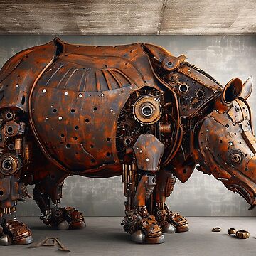 Artwork thumbnail, Steampunk Rhinoceros by andreisky
