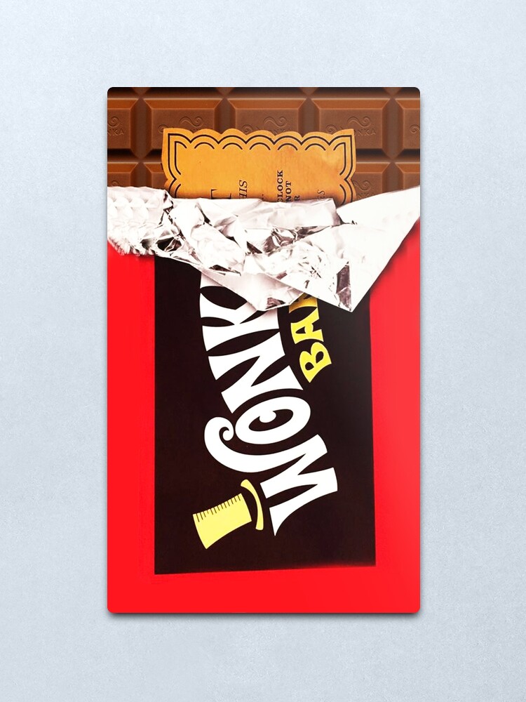 Wonka Bar Golden Ticket Metal Print By Rafaelapatel Redbubble