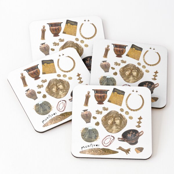 Item preview, Mycenae Museum - Items collage and sticker sheet  designed and sold by HalSyd.