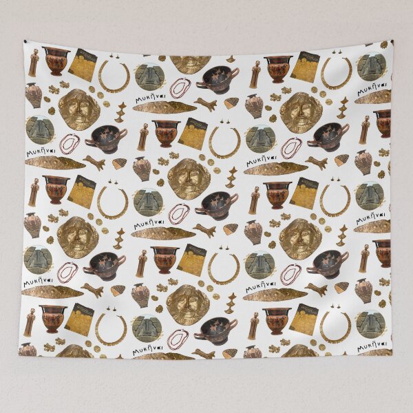 Item preview, Mycenae Museum - Items collage and sticker sheet  designed and sold by HalSyd.
