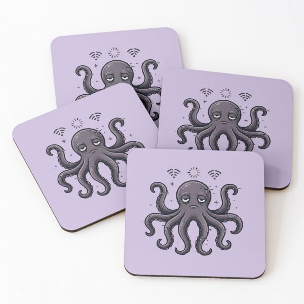 Item preview, Mentally Buffering Octopus Y2K Graphic Tee – Funny Overthinking Octopus Meme Shirt designed and sold by ZyxDes.