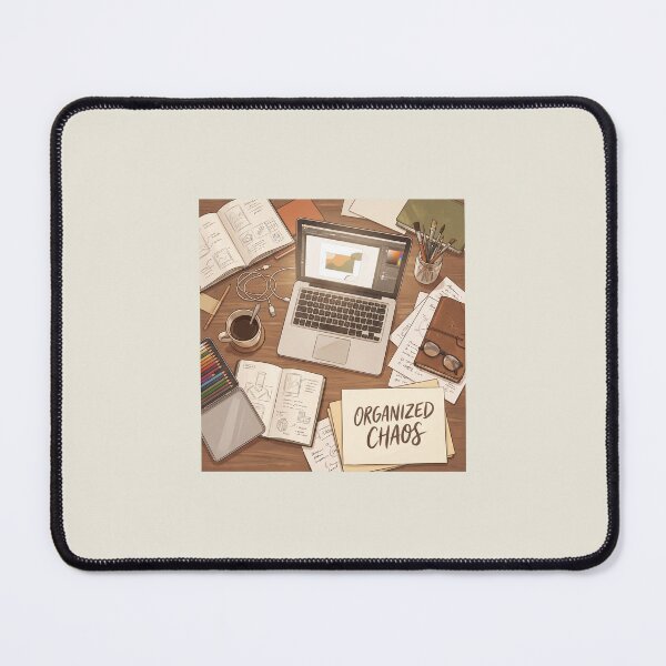 Item preview, Organized Chaos Desk | Creative Workspace Aesthetic | Designer Life Illustration designed and sold by KAYJAY DESIGNS.
